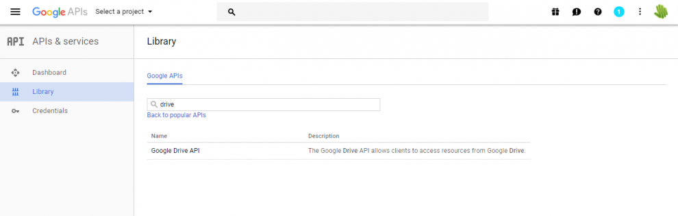 how to enable google drive api for updraft backup